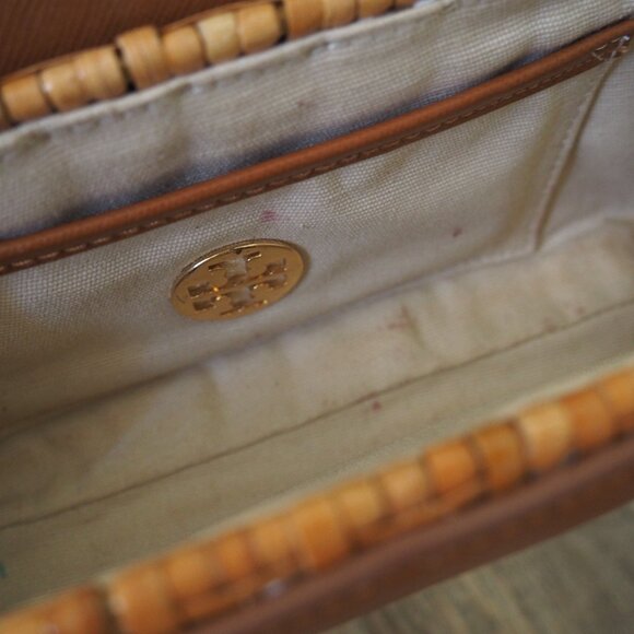 Tory Birch Rattan Wicker Clutch - Picture 7 of 8